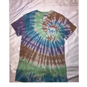 Tie-Dye T-Shirt with Mushroom Pocket